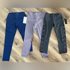 3 NWT Women’s Athletic Leggings - Small